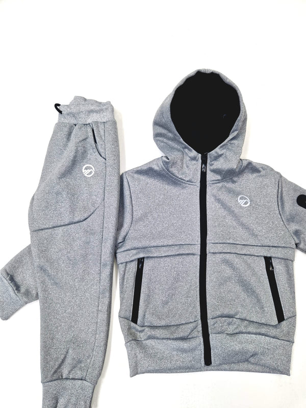 Montre Divide Panel Grey Boys Tracksuit Gry