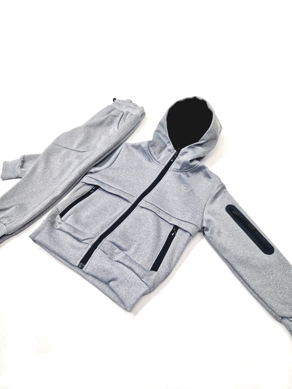 Montre Divide Panel Grey Boys Tracksuit Gry