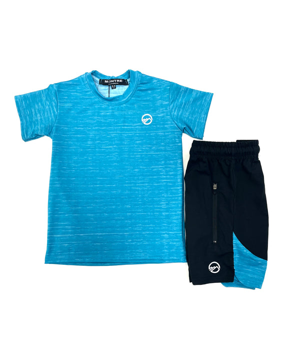 Montre Active 2 Shorts & T-Shirt Turquoise 2Pc Set