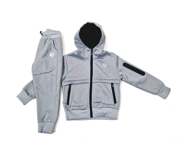 Montre Divide Panel Grey Boys Tracksuit Gry