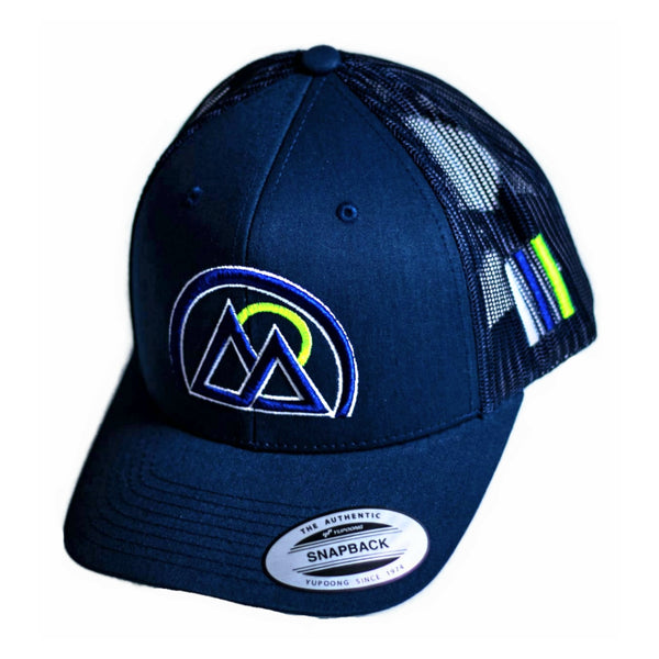 Mountain Eclipse Navy Adults Snapback Cap