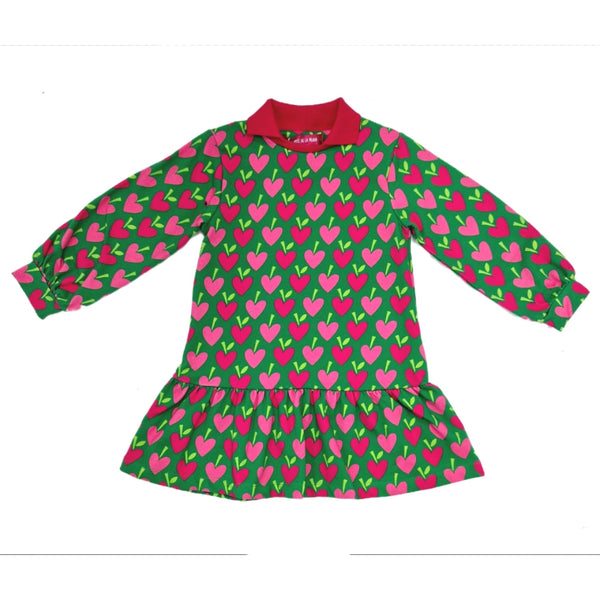 Agatha Ruiz Strawb Girls Dress Green 7VE3940