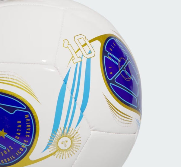 Mersey Sports - adidas Football Ball Messi Club White/Blue IS5597