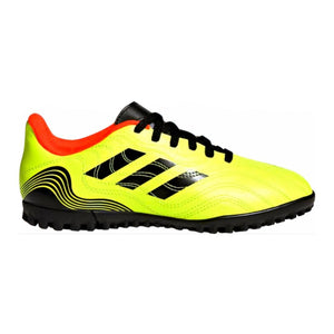 Mersey Sports - adidas Jr Football Boots Copa Sense .4 Black/Yellow Turf GZ1374