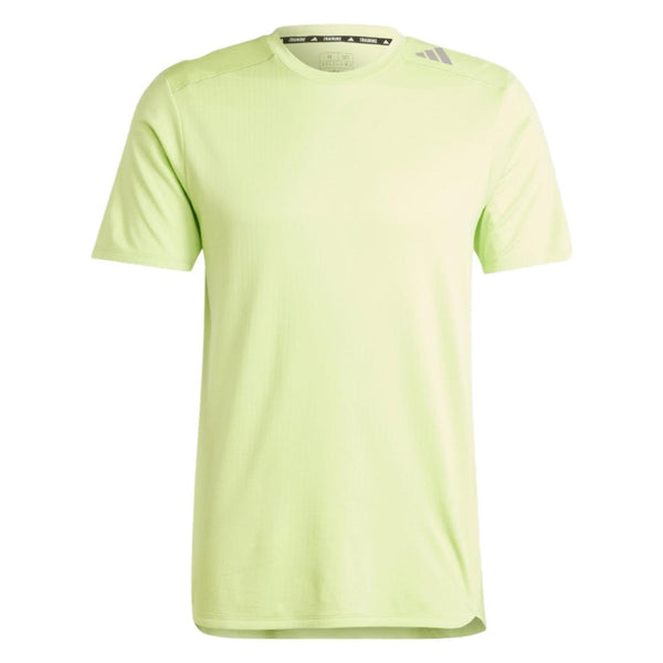 Mersey Sports - adidas Mens T-Shirt D4T HR HIIT Tee Yellow IM1120