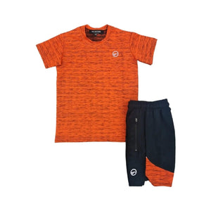 Mersey Sports - Montre Boys 2Pc Shorts & T-Shirt Set Orange Active 2