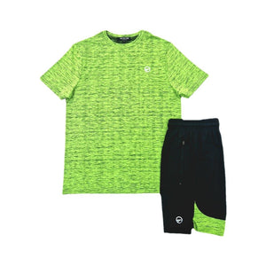 Mersey Sports - Montre Mens 2Pc Shorts & T-Shirt Set Active 2 Green