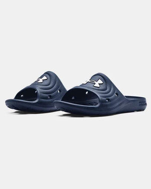 Mersey Sports - Under Armour Mens Sliders Flip Flops Navy Locker IV 3023758 401