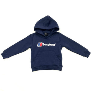 Mersey Sports - Berghaus Boys Hoody Large Logo Overhead Navy BGHTJ10183 DBL