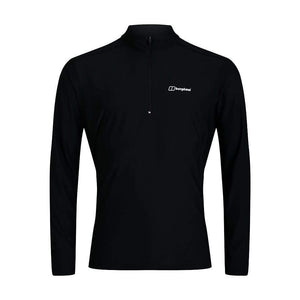 Mersey Sports - Berghaus Mens Top 24/7 Base Zip LS AM Black 4-A001042 BP6